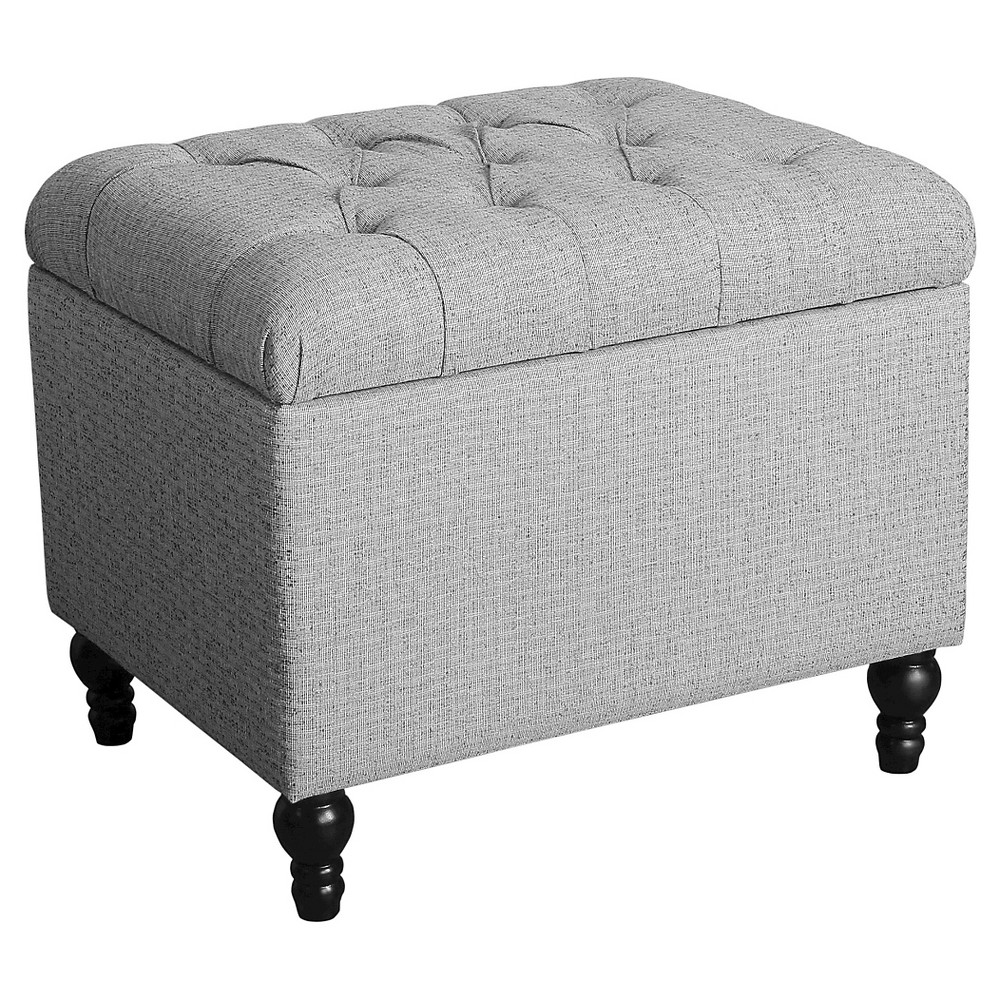 Medium Tufted Storage Ottoman - HomePop was $99.99 now $74.99 (25.0% off)
