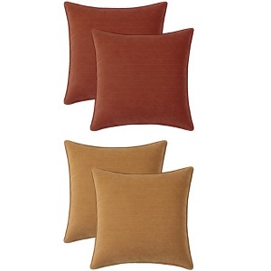 REGALWOVEN 4 Pcs Solid Chenille Soft Couch Throw Pillow Covers for Sofa Living Room Home Decor 20 x 20 Inch - 1 of 4