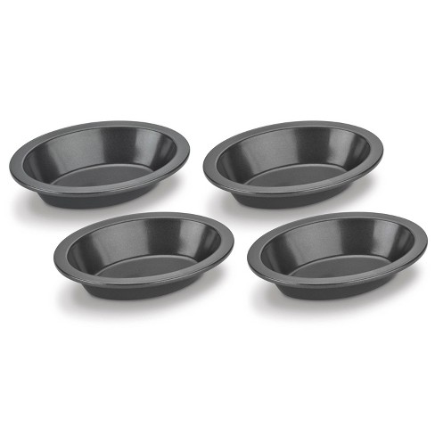 2 PC Cast Iron Ramekin Bakeware Bowls 4 inch x 1/2 inch, 12 oz, Black