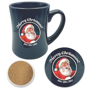 Courtside Market Santa Sleigh & Coaster Set 19 oz Dinner Mug & Coaster Set - 1 of 1
