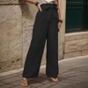 Coolmee Women's Wide Leg Work Pants Business Casual High Waisted Loose Palazzo Trouser - 2 of 4