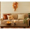 Transpac 28 in Orange Harvest Warm Wishes Teardrop Artificial Swag for Fall and Autumn Decor - 2 of 4