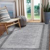 Modern Geometric Area Rug, Machine Washable, Textured Line Pattern, Fold-Able Rug, High-End Versatile Design - 4 of 4