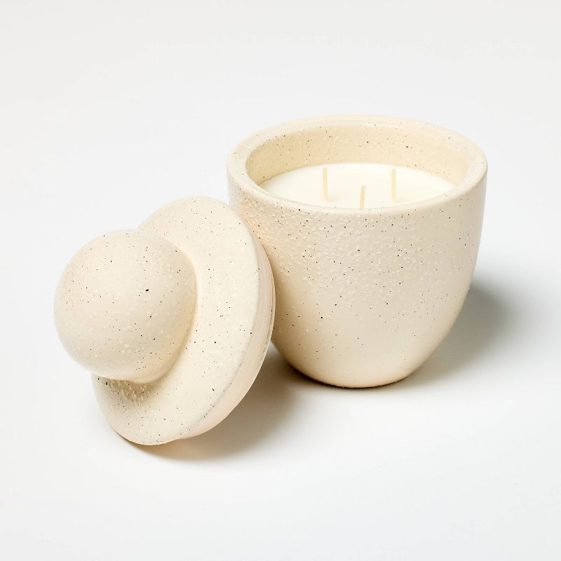 3-Wick 18oz Ceramic Brown Candle with Knob Lid - Threshold&#8482; designed with Studio McGee, 4 of 11