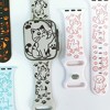 HTUTWOO Cute Apple Watch Band, Cats and Dogs Engraved Silicone Strap 38/40/41/42/44/45/49mm for iWatch Series 10 9 8 7 6 5 4 3 2 1 SE Ultra - 3 of 4