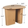 CENGHU Tapered Tabletop Coffee Table, Natural Wood Tea Table, Modern Side Table for Living Room, Dining Room, Bedroom, Small Spaces - 4 of 4