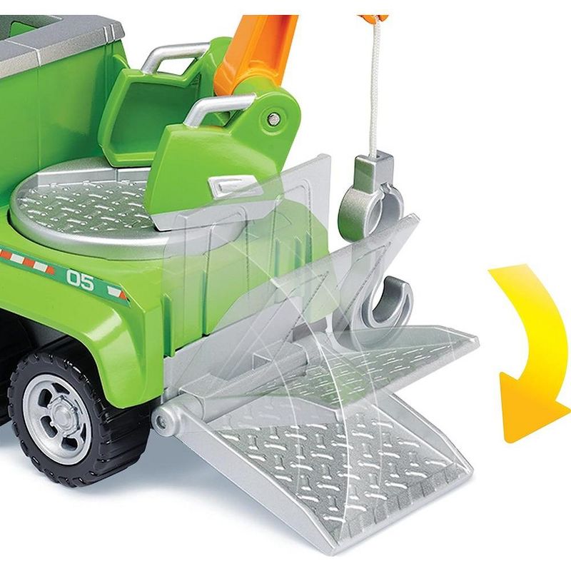 Paw Patrol Rocky’s Ultimate Rescue Recycling Truck with Moving Crane and Flip-Open Ramp, 3 of 4