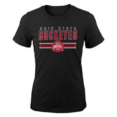 NCAA Ohio State Buckeyes Girls' Short Sleeve Crew Neck T-Shirt - M