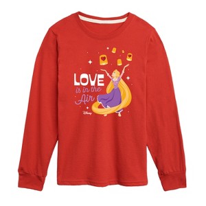 Girls' - Disney Princess - Love is in the Air Long Sleeve Graphic T-Shirt - 1 of 4