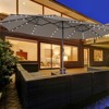 Costway 15Ft Patio Double-Sided Solar LED Market Umbrella Crank Base Beige/Tan/Orange/Burgundy/Gray/Turquoise - 2 of 4