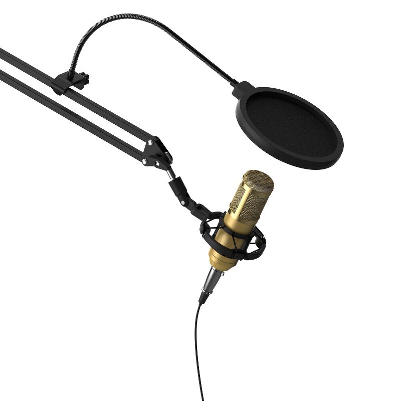 Tzumi ONAIR ProShield Microphone Pop Filter with Flexible Neck &#38; Clamp-On Base - Black, 4 of 6