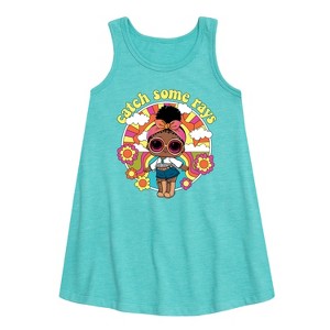 - LOL Surprise! - Catch Some Rays Graphic Sleeveless Aline Dress - 1 of 3