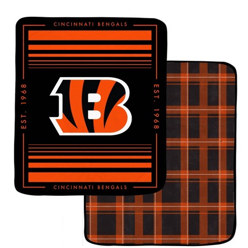 Cincinnati Bengals Football No Sew Fleece Blanket 