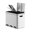Step Kitchen Trash Can, Dual Classified Compartment Garbage Can, Stainless Steel Rubbish Bin With Soft-Close Lid and Removable Inner Wastebasket - 4 of 4