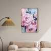 Art Remedy Pink Flowers with Gold Leaves Beach Life Inspired Wall Art Framed - 2 of 4
