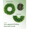 Attop 20'' Boxwood Wreaths Front Door Artificial Spring Wreath. Wreaths Green Year Round Indoor Outdoor - 2 of 4