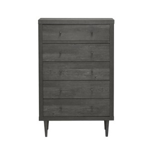GDFStudio Farhart Mid Century Modern Faux Wood 5 Drawer Dresser - 1 of 4