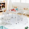 Jojoka Metal Folding Chairs and Table, Leather Padded Folding Chairs with Comfortable Cushion - 2 of 4