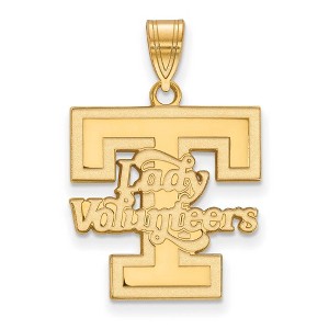 Black Bow Jewelry 10k Yellow Gold Tennessee Volunteers NCAA Large Pendant - 1 of 3