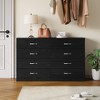Modern 54" Wide Dresser & Chest of Drawers, Wood & Metal Design, Doubles as TV Stand, Storage for Bedroom & Living Room - 2 of 4