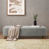 VYNXARIA Grey Rectangular Ottomans and Benches - 250 lbs Capacity, Versatile and Stylish Design - 2 of 4
