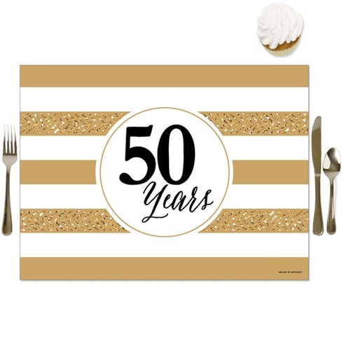 Big Dot Of Happiness We Still Do - 50th Wedding Anniversary - Party Table  Decorations - Anniversary Party Placemats - Set Of 16 : Target
