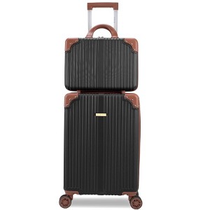 Puiche Tresor 2-Piece Carry-On Spinner Weekender Bag Luggage Sets