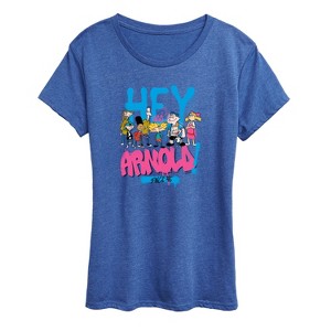 Women's - Hey Arnold! - Arnold Spray Paint 96 Short Sleeve Graphic T-Shirt - 1 of 4