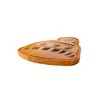 Slickblue Winter Hat Shaped Wood Board 13.5"x15" - Festive Pine Wood Tray with Snowflakes & Pompom for Holiday Snacks - 3 of 4