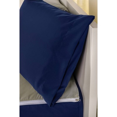 Full Bunkie Deluxe Zipper Bedding Set Deep Blue - SIScovers