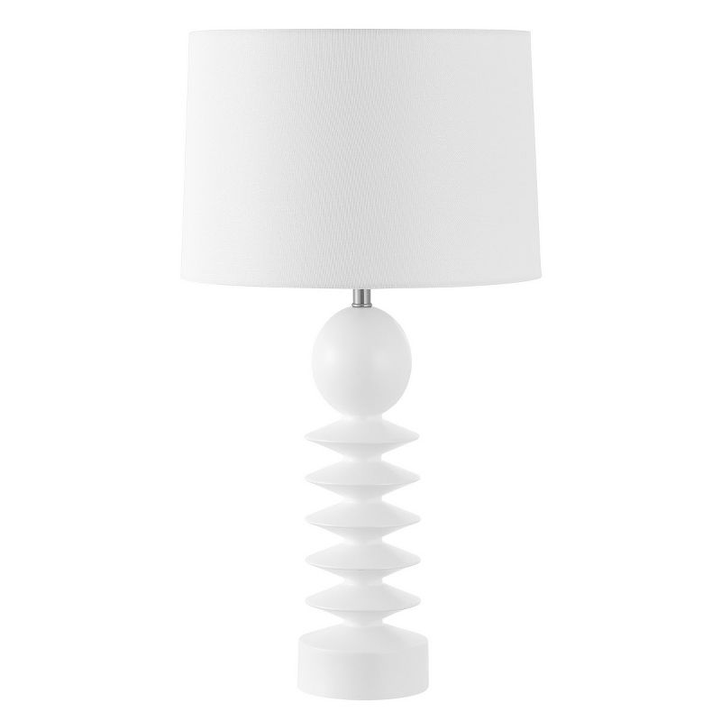 Loza 27 Inch Resin Table Lamp -  White Washed - Safavieh., 1 of 5
