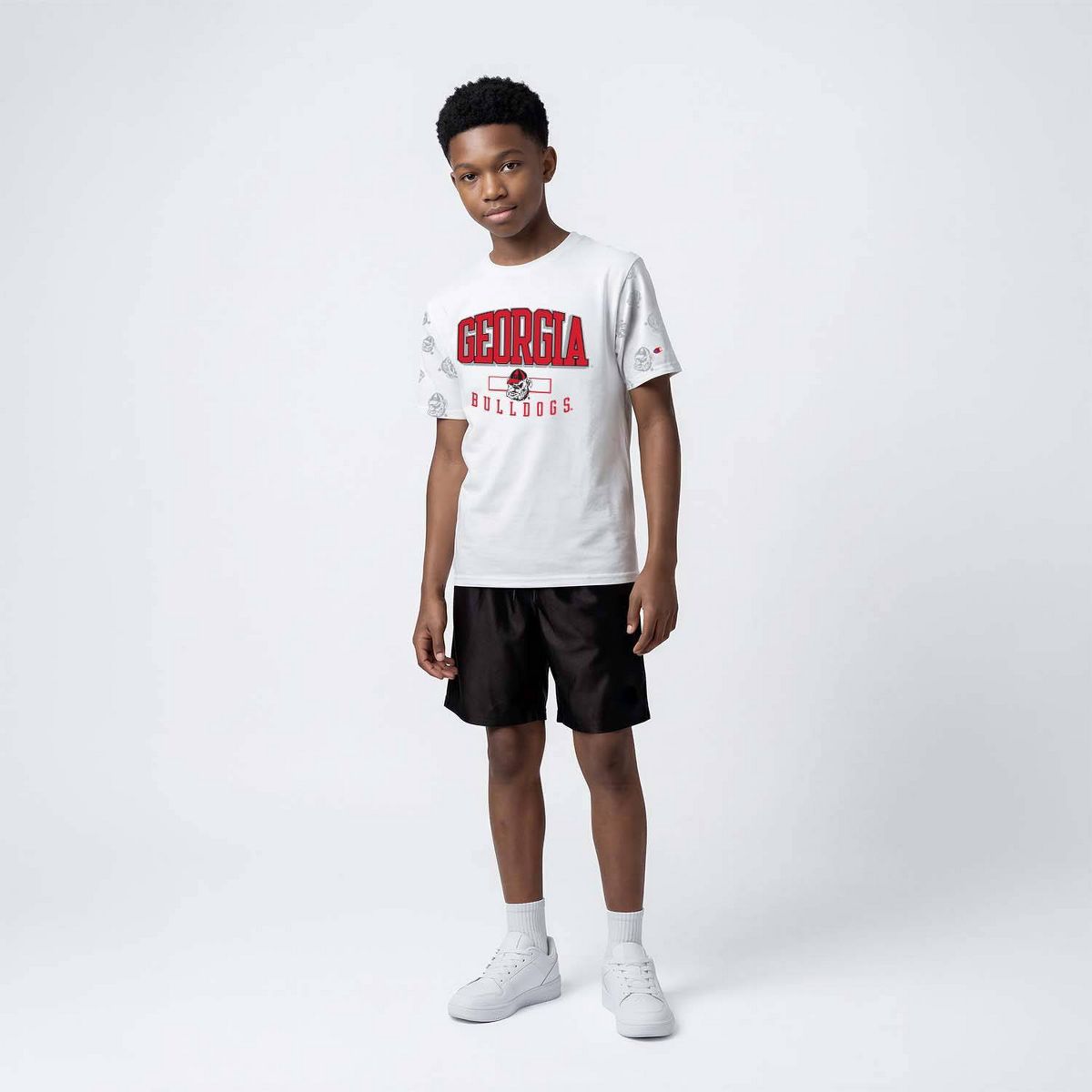 NCAA Georgia Bulldogs Champion Youth White T-Shirt