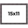 PosterPalooza | Slim Profile Brown Picture Frame - UV Acrylic, Backing Board, Hanging Hardware Included - 2 of 4