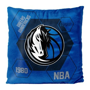 NBA Dallas Mavericks Firm Density Connector Velvet Reverse Pillow - 1 of 3