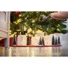 Elanze Designs White Christmas Glitter Village Porcelain Ceramic Figurines 30 Piece Set, Includes LED Tea Light Candles, Holiday Mantle, Tabletop - 4 of 4