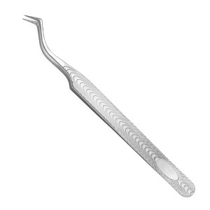 Unique Bargains Women's Phoenix Eyelash Extension Tweezers Silver Tone 1 Pc - 1 of 3