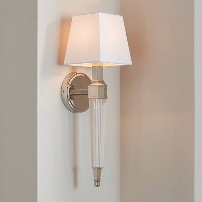 Polished Nickel 13" Direct Wired Electric Wall Sconce