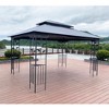 ACEPANO 157.5 in. W Outdoor Garden Pavilion with Ventilated Double-Layer Roof & Mosquito Net for Gardens, Backyards & Patios-Gray - 4 of 4
