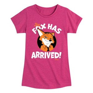 Girls' - Disney - The Fox Has Arrived Fitted Short Sleeve Graphic T-Shirt - 1 of 4