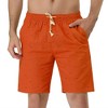 Lars Amadeus Men's Holiday Elastic Waistband Fish Printed Swimming Beach Board Shorts 2 Pack - 2 of 4