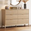Modern Large Dresser with Deep Storage Drawers and Metal Pulls for Bedroom or Entryway - 2 of 4