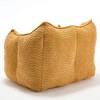Sapphtopaz Chenille Bean Bag Chair Lazy Sofa Chair Bean Bag Chairs for Adults with Highly Resilient Foam Accent Chair for Living Room, Bedroom - 3 of 4