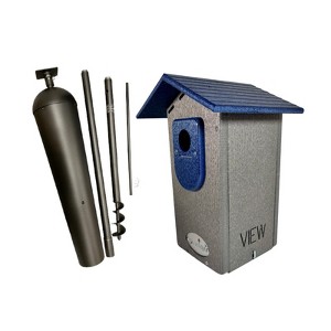 JCS Wildlife Smart Bluebird House - Wi-Fi Camera & Solar Powered Birdhouse, Live Streaming, Bird Nest Monitoring - 1 of 4