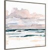 30" x 30" Soft Coastal Abstract I by Emma Scarvey Framed Canvas Wall Art Print - Amanti Art: Seascape Decor, Hand-Stretched - 2 of 4