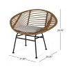Christopher Knight Home San Antonio Outdoor Woven Wicker Chairs with Cushions (Set of 2) - 3 of 4