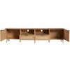 YOOCOZZ Rattan TV Stand for TVs up to 85'' with Solid Wood Legs - 2 of 4