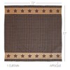 Bingham Star Shower Curtain 72x72  VHC Brands - 3 of 4