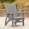 Teal Island Designs Dylan Gray Wash Wood Adirondack Chair - 2 of 4