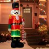 GOTGELIF 8FT Inflatable Christmas Nutcracker Soldier with LED Lights Outdoor Holiday Decoration - 2 of 4