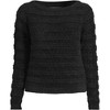 Lands' End Women's Fuzzy Eyelash Cable Boatneck Sweater - 3 of 3